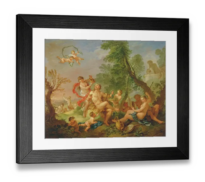 Framed Print : Bacchanal, c.1747 (oil on canvas) Framed Print : Bacchanal, c.1747 (oil on canvas)