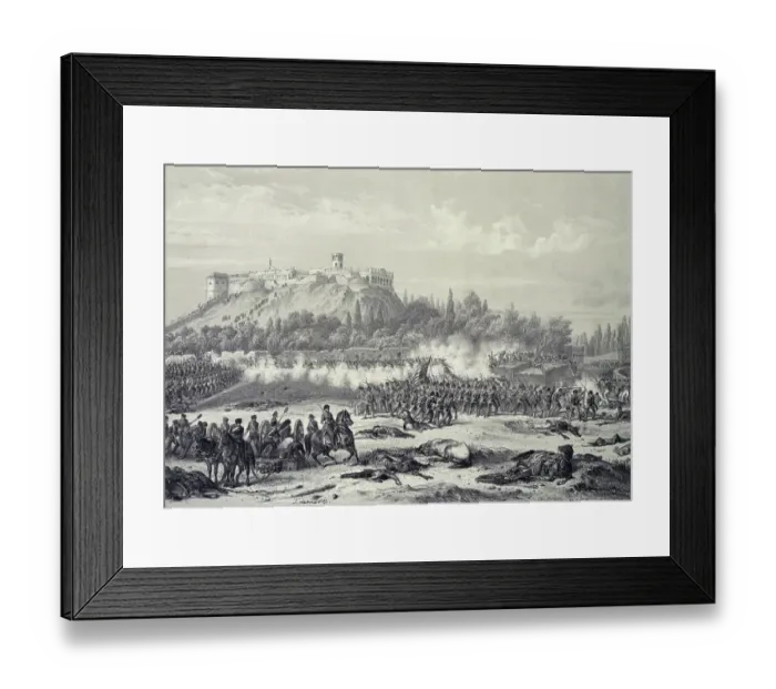 Framed Print : Storming of Chapultepec Castle by American troops, September 14, 1847, by Carl Nebel (1805-1855), engraving by Jean Baptiste Bayot Adolphe (1810-1866), Mexican-American War, Mexico, 19th century