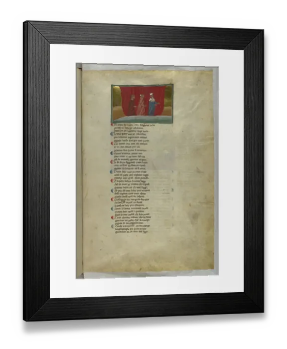 Framed Print : Purgatorio: The three pass through the fire