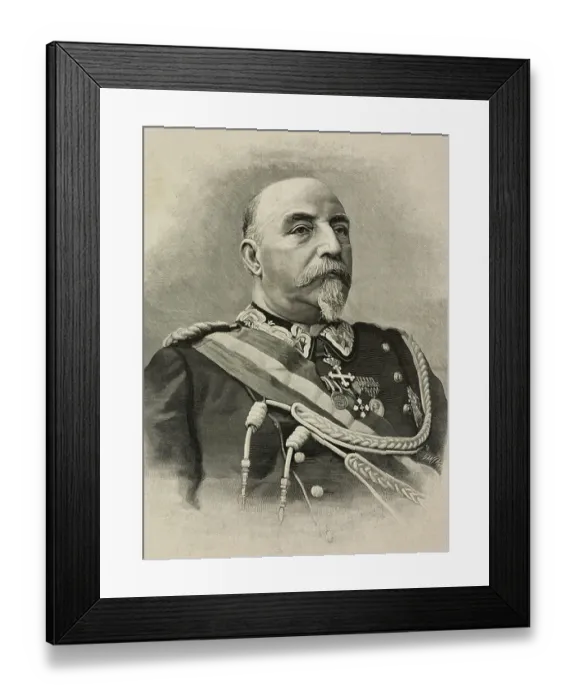 Framed Print : Portrait of Domenico Primerano (1829-1911), Italian soldier and politician, engraving by Cantagalli after photo by G Rossi, from L'Illustrazione Italiana, Year XX, No 50, December 10, 1893 Framed Print : Portrait of Domenico Primerano (1829-1911), Italian soldier and politician, engraving by Cantagalli after photo by G Rossi, from L'Illustrazione Italiana, Year XX, No 50, December 10, 1893