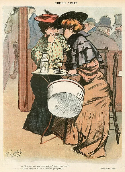 2 WOMEN WHISPER IN CAFE