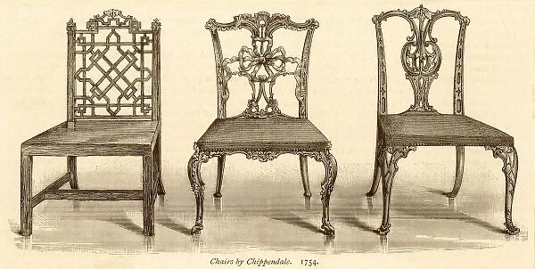 3 Chairs Chippendale