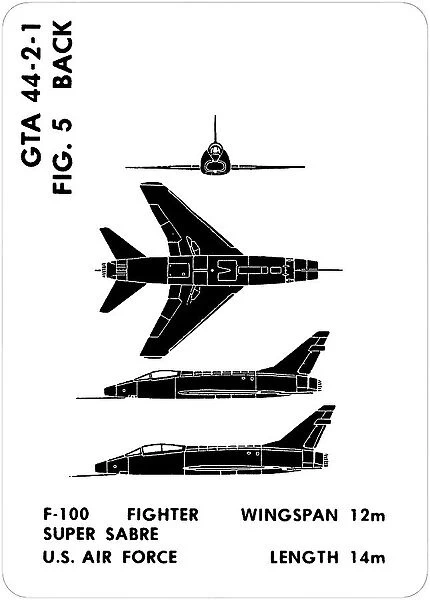 5 a F-100 Super Sabre