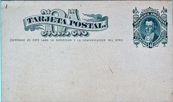 Argentinian Republic Tarjeta Postal