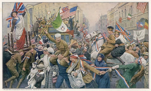 Armistice Day celebrations 1918