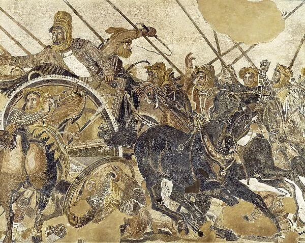 The Battle of Issus. 1st c. Detail: Darius III