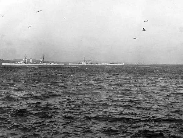 British battle cruisers HMS Queen Mary and HMS Tiger, WW1