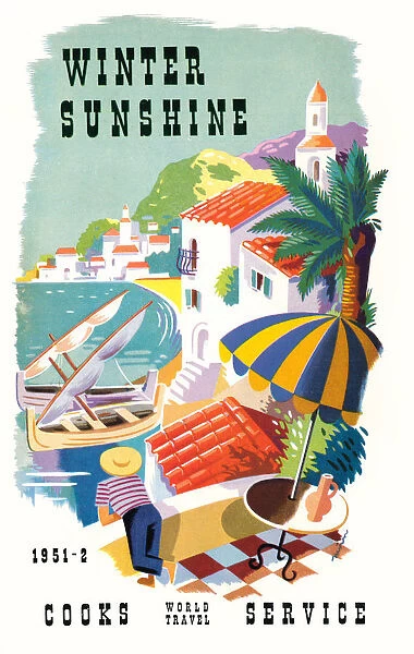 Brochure front cover advertising Thomas Cooks World Travel Service, 1951-2 Date