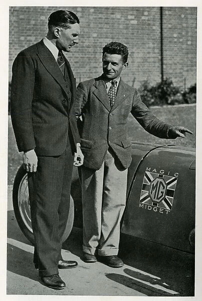 Captain G E T Eyston with Albert Denly