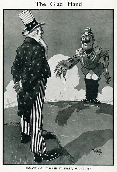 Cartoon, The Glad Hand, WW1