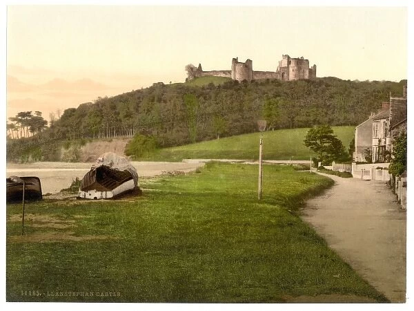 Castle, Llanstephen (i. e. Llansteffan), Wales