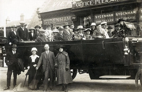 Charabanc day trip run by R. Chisnell & Sons to Sydenham