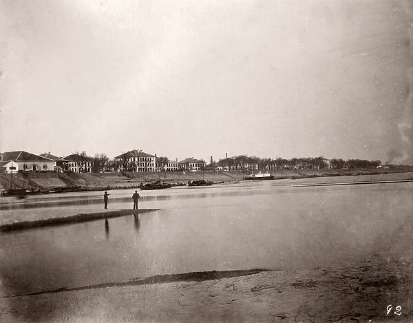 China c. 1880s - Hankow Hankou Wuhan Yangtze River