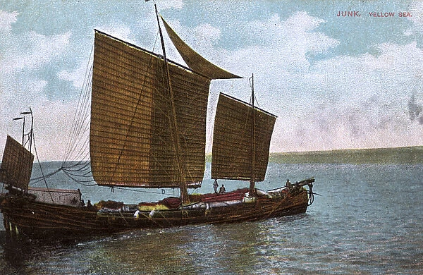 Chinese Junk on the Yellow Sea