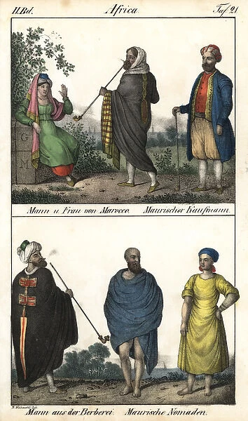 Costumes of Morocco: Moor, Berber and Moorish nomads