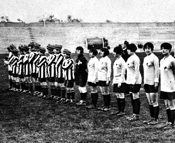 English vs. French Womens Football Match, 1920