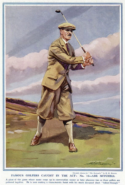 Famous Golfers Caught In The Act. No. 14. Abe Mitchell