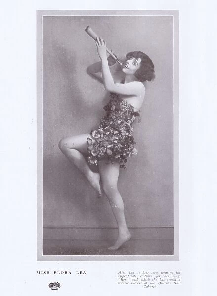 Flora Lea in her Eve costume worn in cabaret
