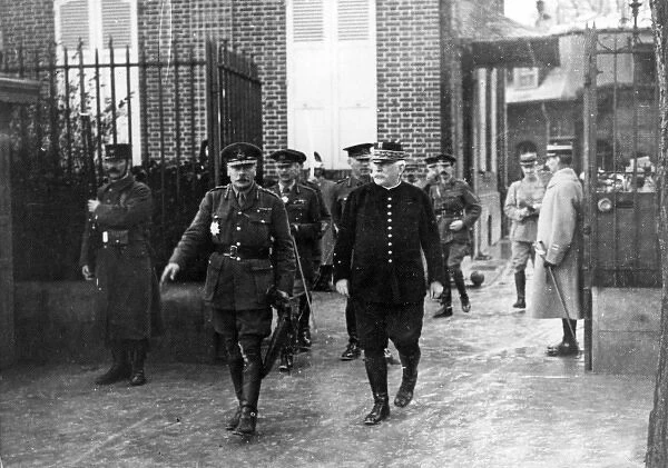 General Haig and General Joffre at Chantilly, France