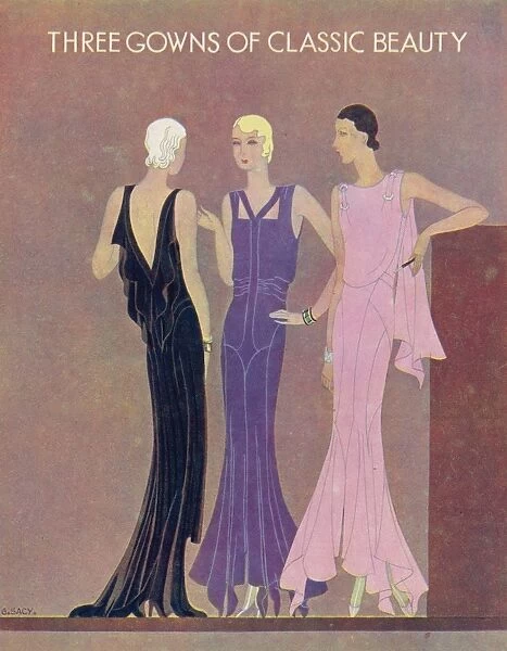 Three Gowns of Classic Beauty, by G. Sacy
