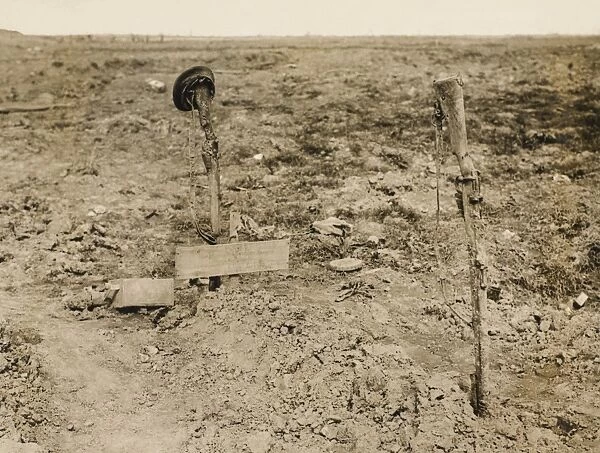 Grave of an unknown British soldier near Ginchy