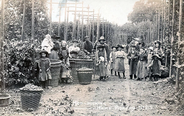 Group of London Hop Pickers in Kent
