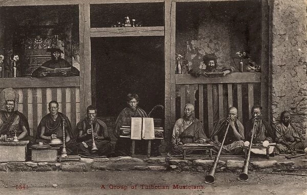 A group of Tibetan Musicians