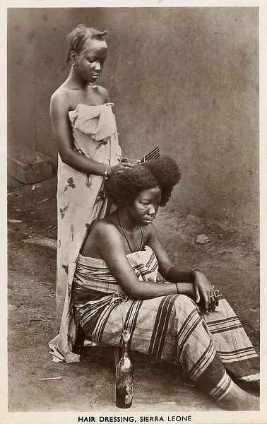 Hairdressing in Sierra Leone, West Africa