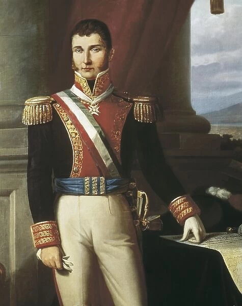 ITURBIDE, Agust�(1783-1824). Mexican general