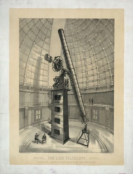 The lick telescope, length 57 feet