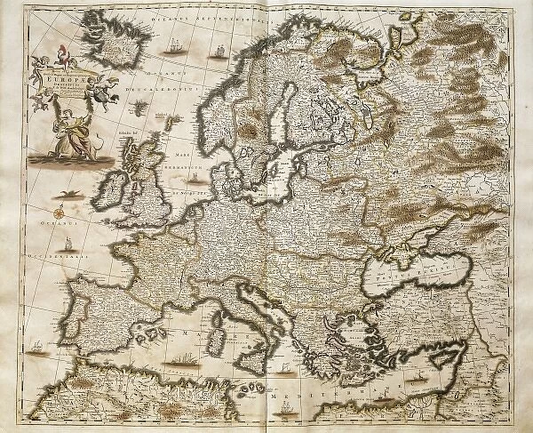 Map of Europe of Frederick de Wit (Amsterdam