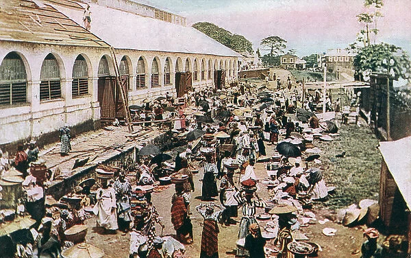 Market Hall, Freetown, Sierra Leone, West Africa