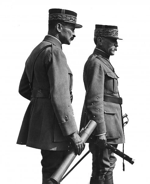 Marshal Foch and General Weygand, WW1
