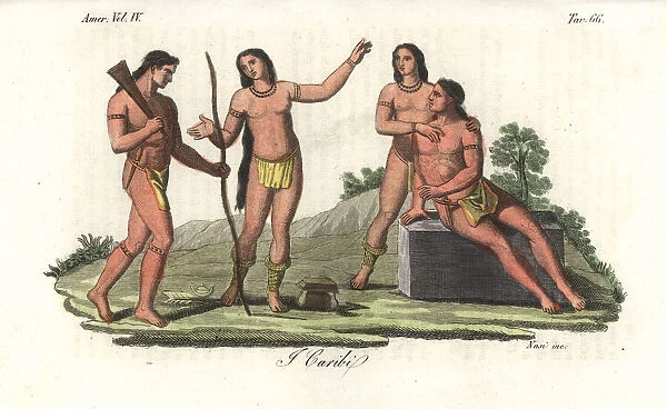 Men of the Island Carib or Kalinago people