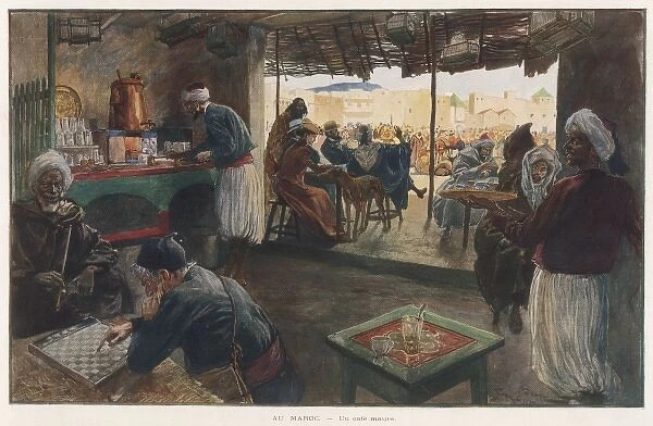 Moroccan Cafe Scene 1903