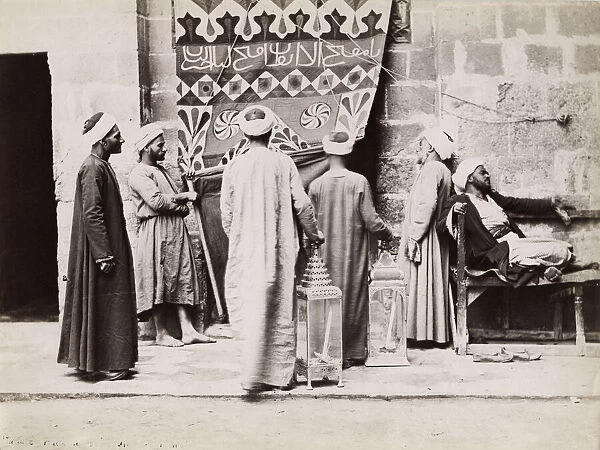 Muslim men going to prayers, Cairo, Egypt