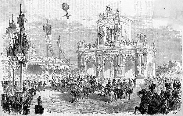 Napoleon enters Paris - crossing Austerlitz Bridge