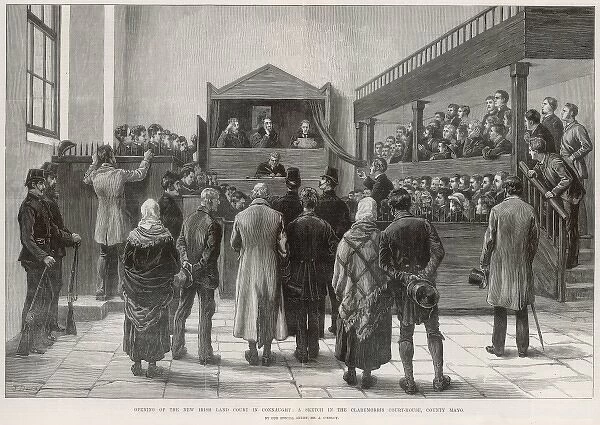 Opening of Irish Land Court, Connaught, 1881