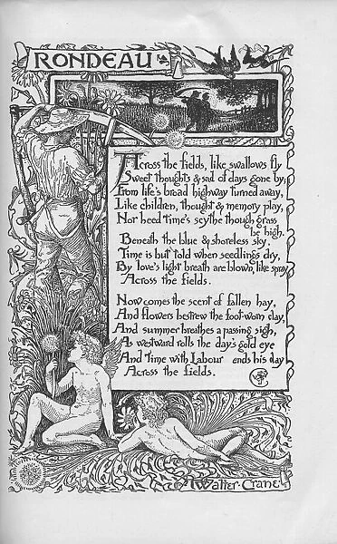 Poem illustrated by Walter Crane. Date: 1884