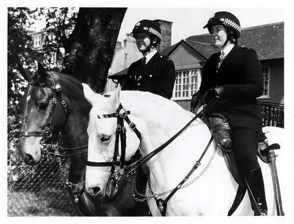 Two police officers on horseback, London