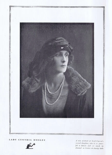 A portrait of Cynthia Mosley, Lord Curzons second daughter
