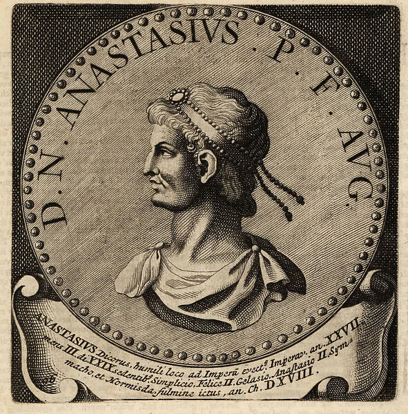 Portrait of Roman Emperor Anastasius I
