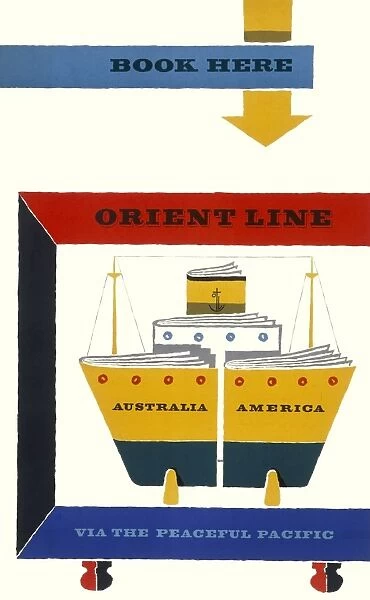 Poster advertising the Orient Line
