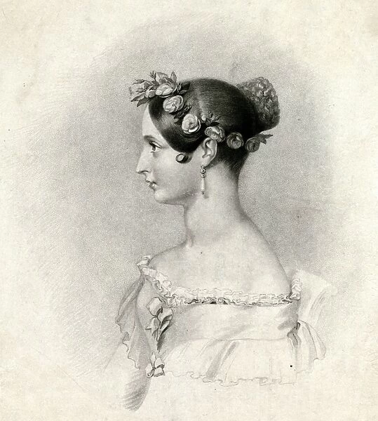 Queen Victoria - Portrait in profile from 1837