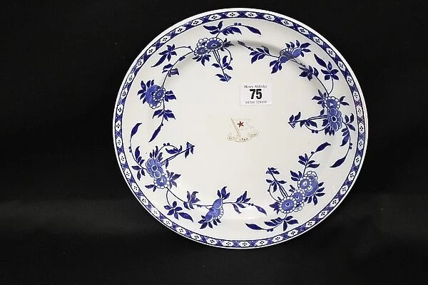 Red Star Line - Minton, Second Class, Delft dinner plate