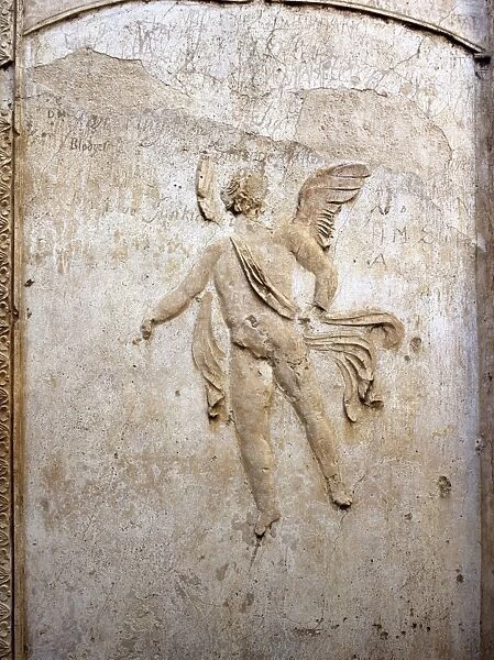 Relief depicting Cupid. Temple of Isis. 2nd century BC. Pomp