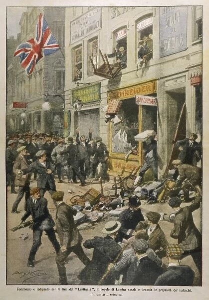 Riot after Lusitania