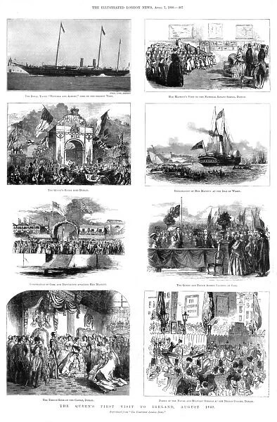 The Royal Visit to Ireland, 1849 - various scenes