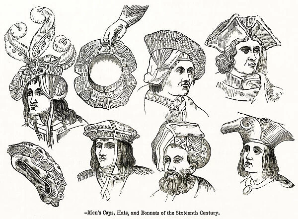 Sixteenth century men hats