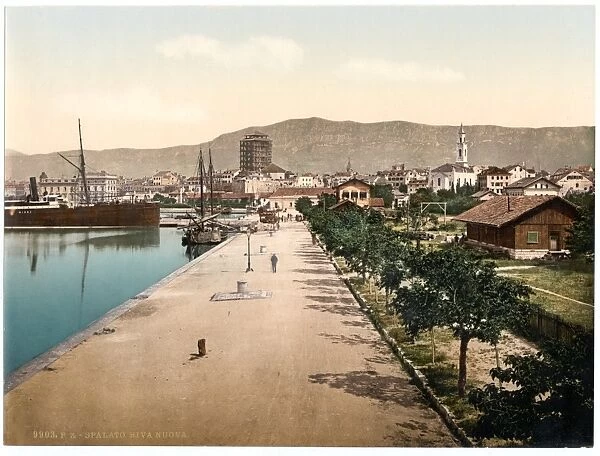 Spalato, the docks, Dalmatia, Austro-Hungary